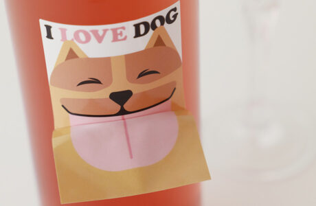 KURAND新商品「I LOVE DOG」のラベル写真