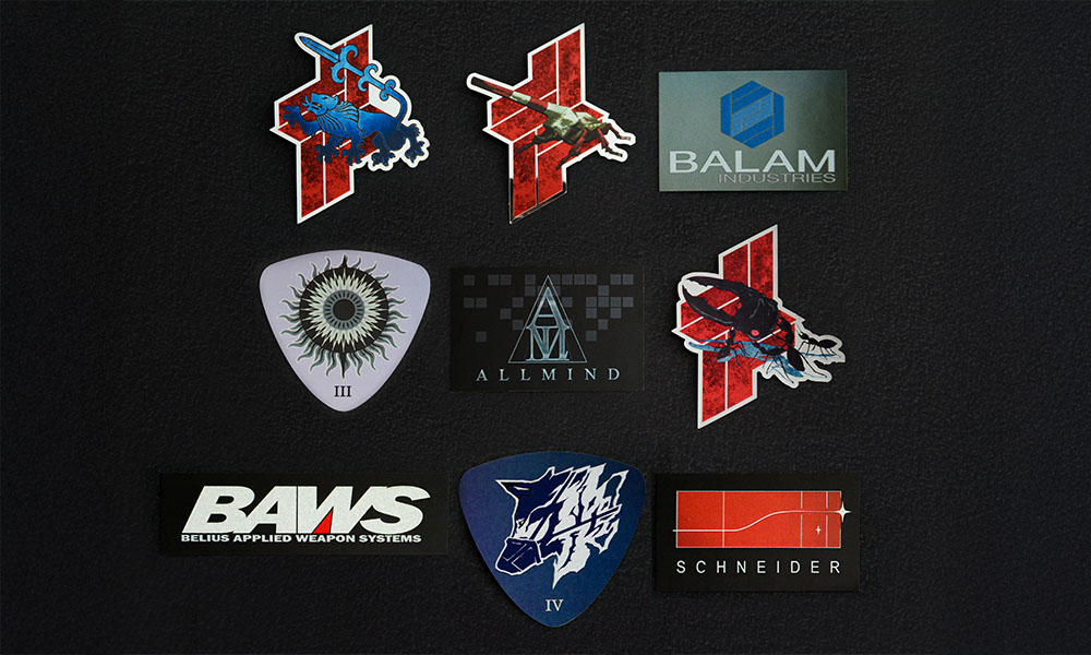 ARMORED CORE VI FIRES OF RUBICON_メタルステッカーパック_製造会社_シール_ステッカー